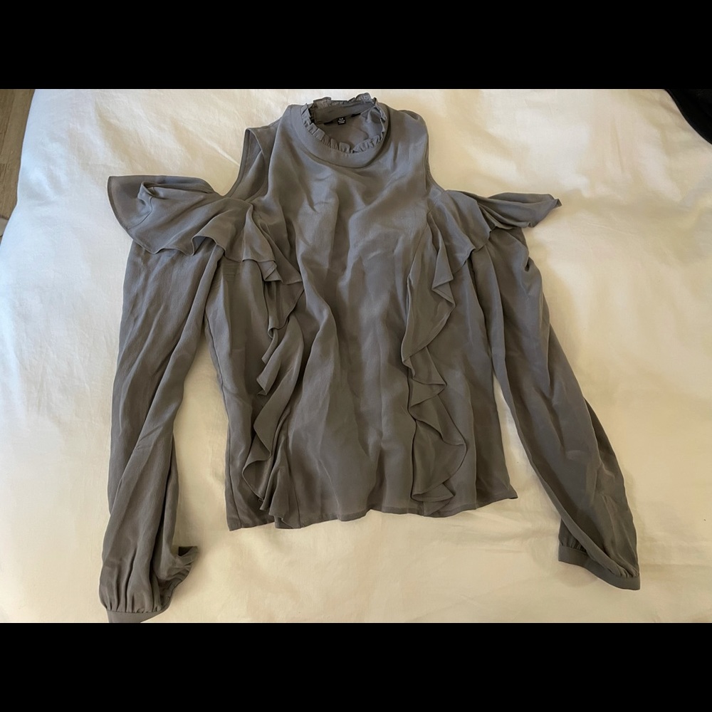 Lucky Brand Shoulder Cut-out Blouse